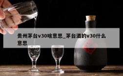 贵州茅台v30啥意思_茅台酒的v30什么意思